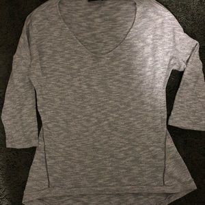 ANA three quarter sleeve gray shirt